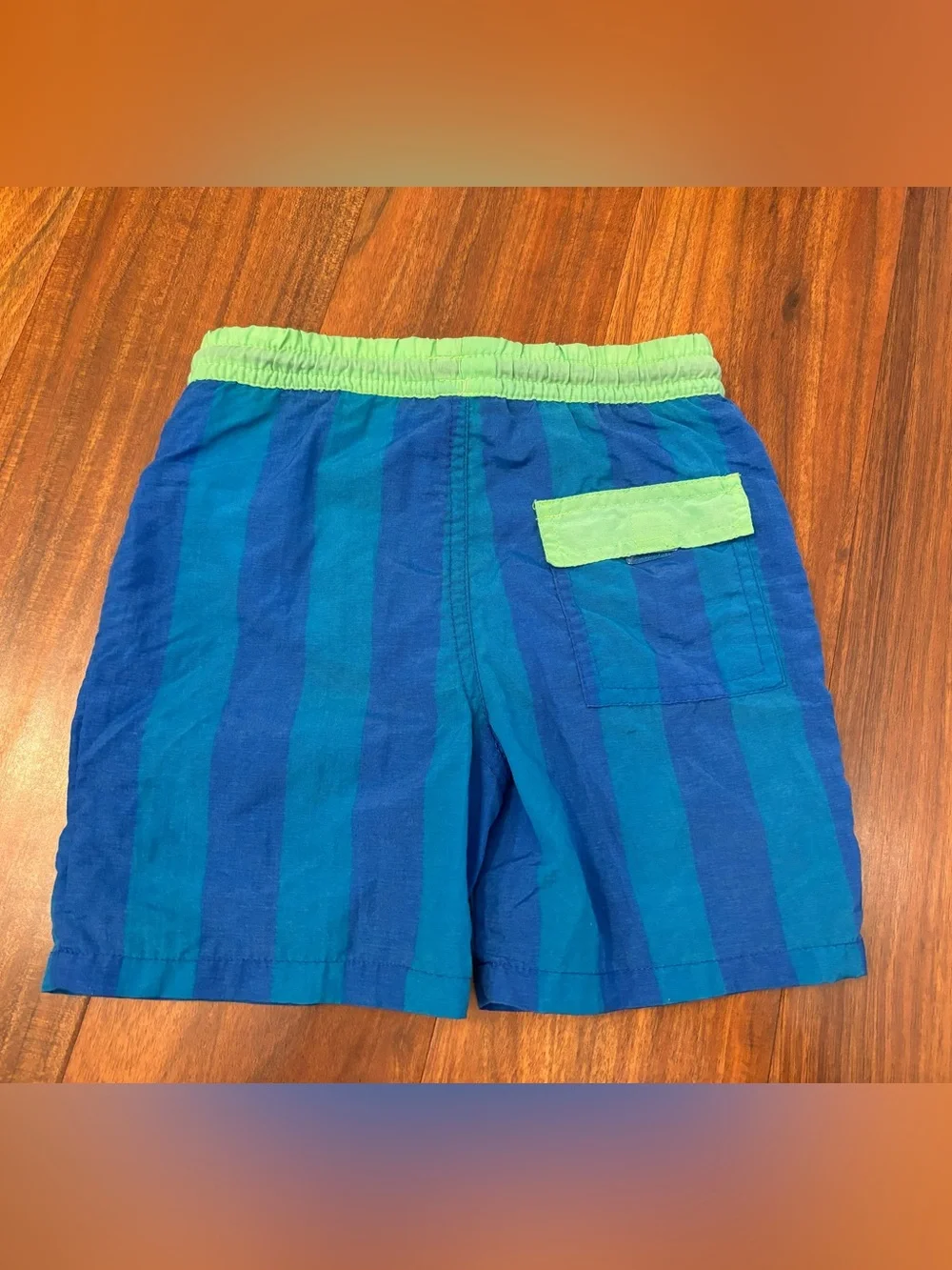 Starfish Vintage Blue Stripe Fish Swim Trunks